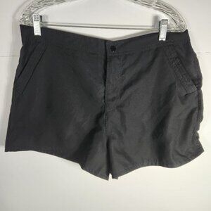 Croft and Barrow Tummy Slimmer Charcoal/Black Shorts Size 14